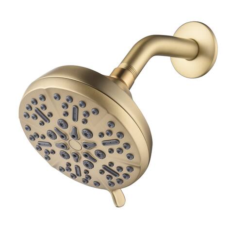 Clihome 5-Spray Patterns 5 in. Single Wall Mount Fixed Shower Head