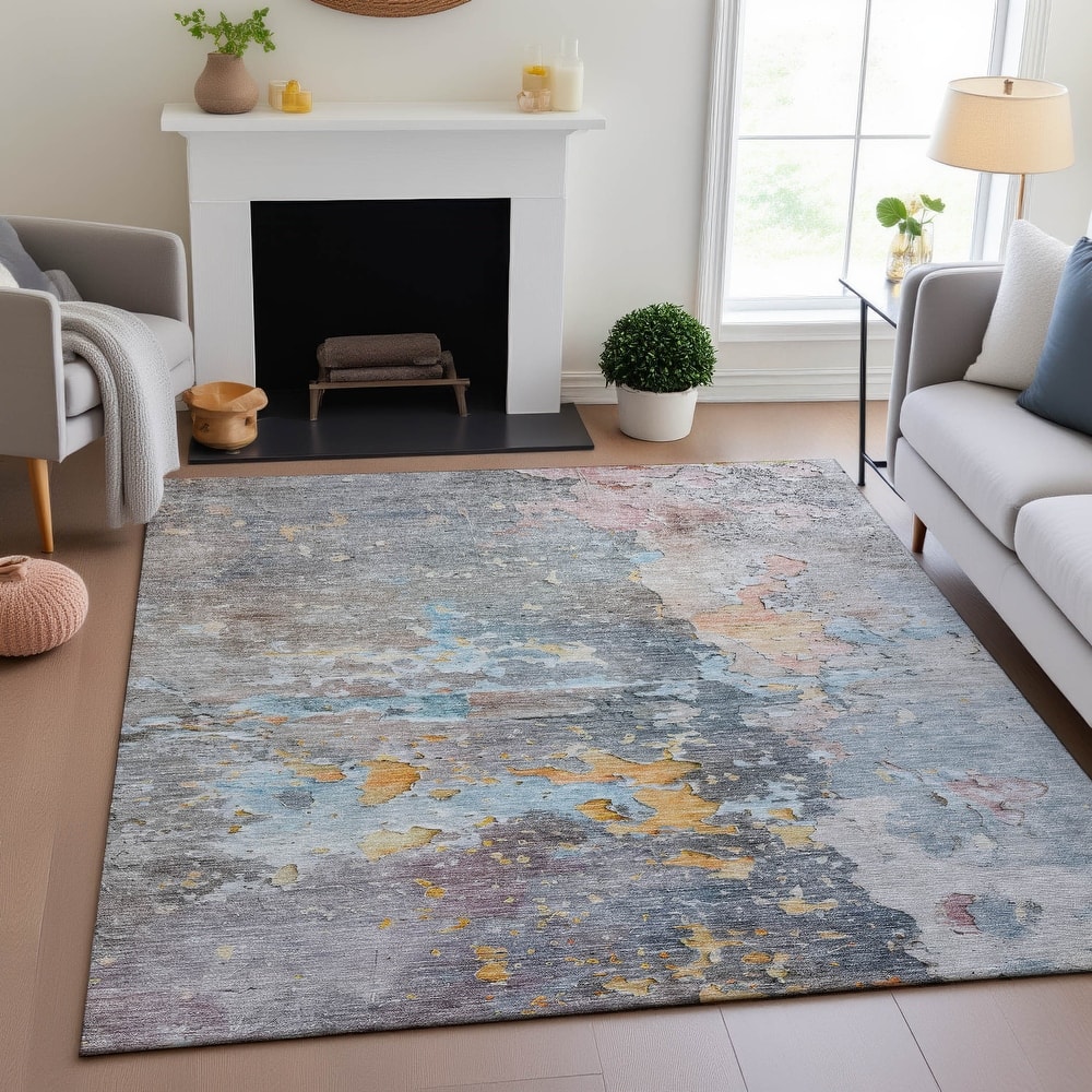 Premium Washable Super Soft Abstract Watercolor Mayfield Rug