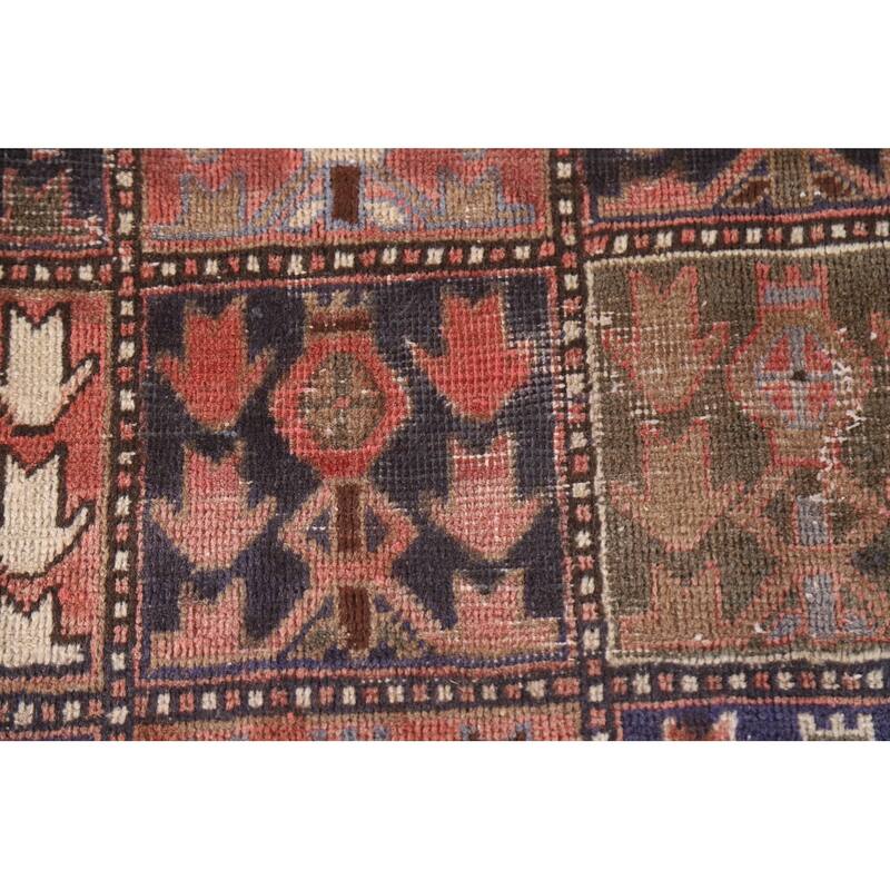 Garden Design Bakhtiari Persian Antique Rug Hand-knotted Wool Carpet - 4'8"x 9'4"