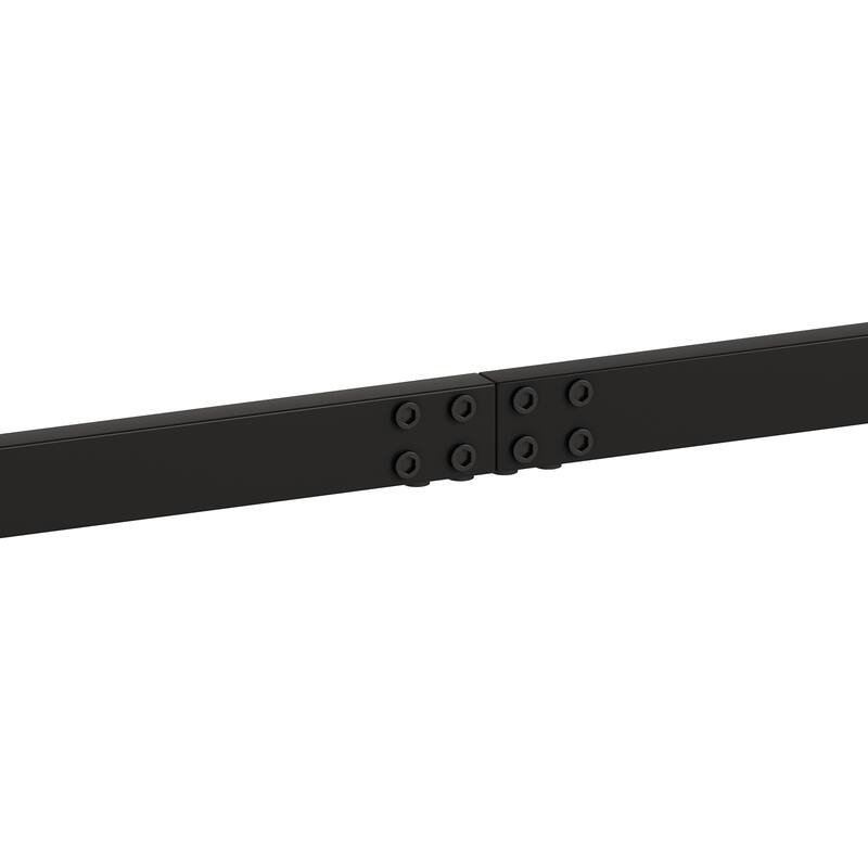 4-Piece Modern Design Kitchen Dining Table, Pub Table, Long Dining Table Set with 3 Stools, Convenient Hanging Stool Design