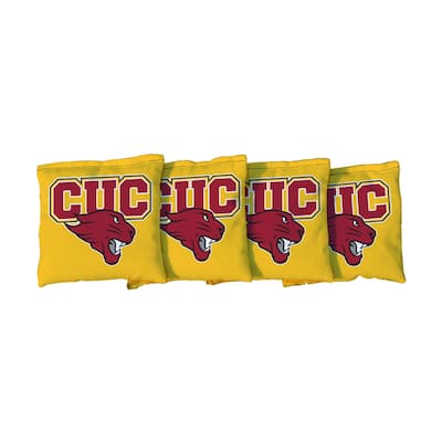 Concordia University Cougars Yellow Cornhole Bags