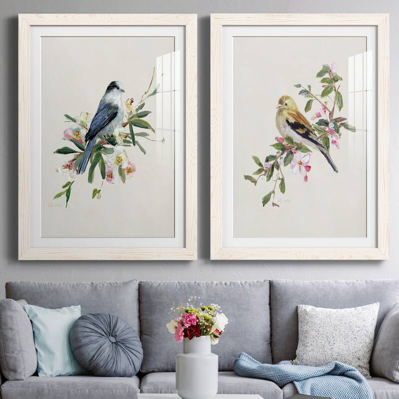 Spring Song Gray Jay-Premium Framed Print - Ready to Hang