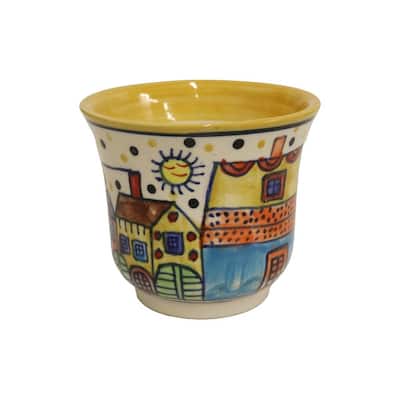 Home&Manor Ceramic Planter Multicolor