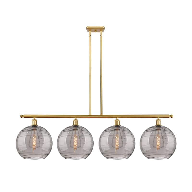 Innovations Lighting 516-4I 14 50 Athens Deco Swirl Chandelier Athens - Satin Gold