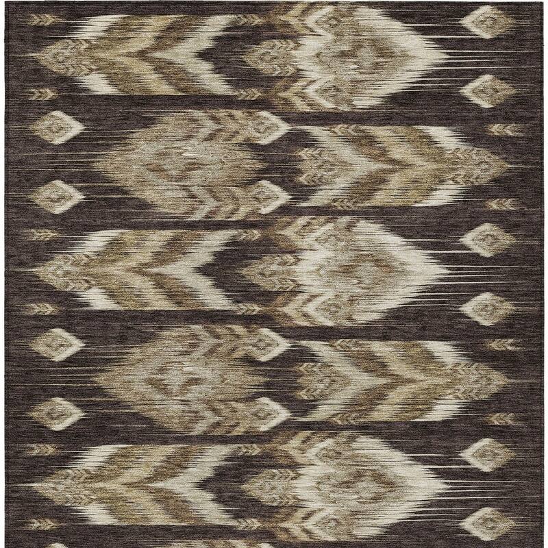 HomeRoots Southwestern Transitional Rectangle Outdoor Rug