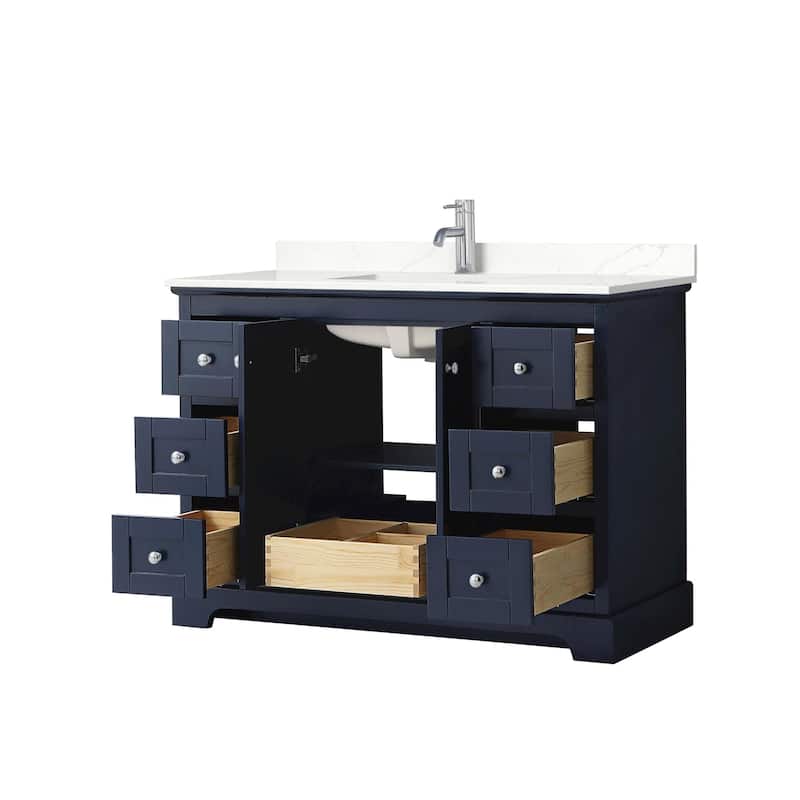 Avery 48-inch Single Vanity, Quartz Top