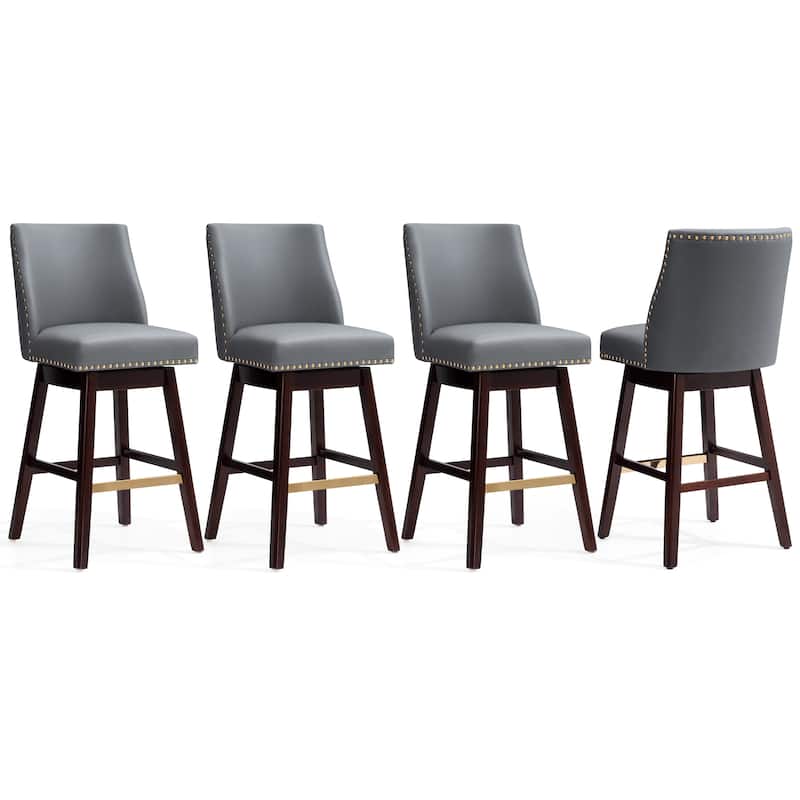 Crestlive Bar Stools Swivel Barstool with Back