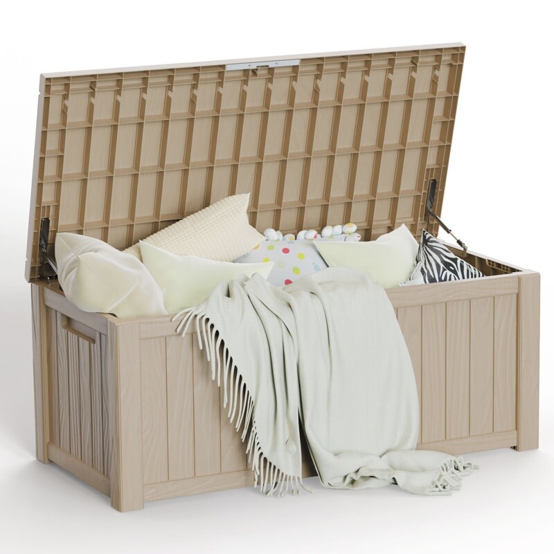Outdoor Patio Storage Resin Lockable Deck Box - Picture 20 of 100