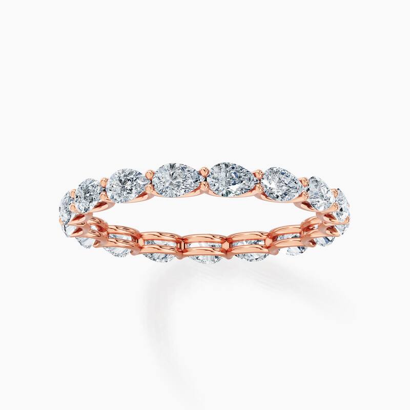 Auriya 14k Gold Pear East-West Lab Grown Diamond Eternity Band 1.70 - 6.75 ct. tw. (F-G, VS)