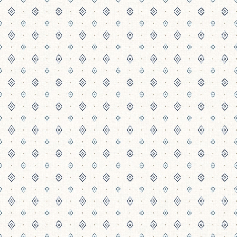 Galerie Wallcoverings Just 4 Kids 2 Geometric Diamond Motif Non-woven Matte Wallpaper Roll - 33 feet x 21 inches - Blue