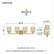 preview thumbnail 7 of 5, Gibson 4-Light Aged Brass Bath Light