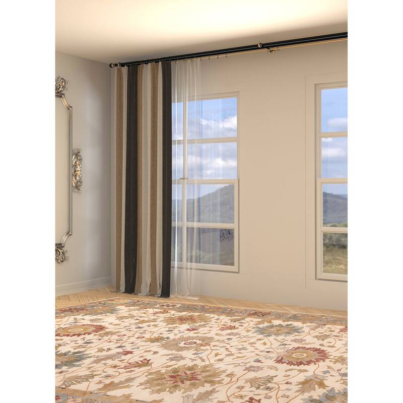 ECARPETGALLERY Hand-knotted Jules Serapi Ivory Wool Rug - 9'11 x 13'11