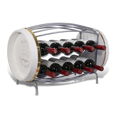 CoTa Global Napoleon Metal Wine Rack - Wine Holder for 10 Wine Bottles - 22.6Lx12.25Wx15.5H inches