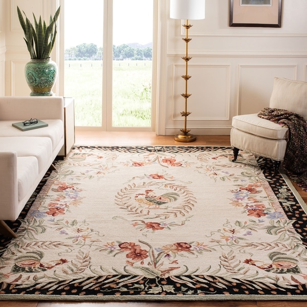 SAFAVIEH Handmade Chelsea Jasmyne French Country Rooster Wool Rug On
