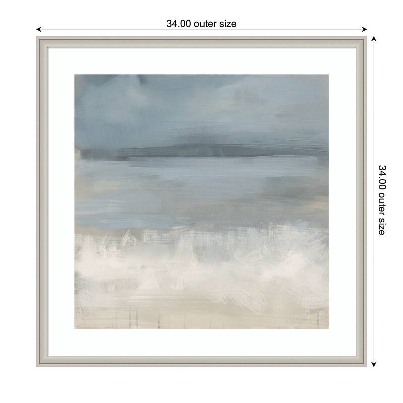 Kate and Laurel The Blues by Mary Sparrow Framed Wall Art Print