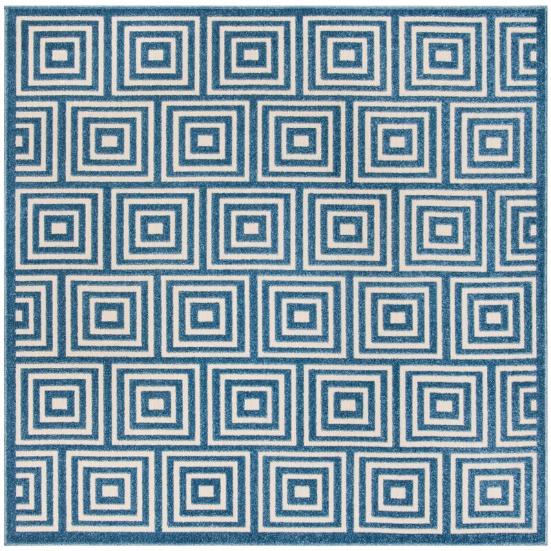 SAFAVIEH Cottage Burga Geometric Indoor/ Outdoor Patio Backyard Rug