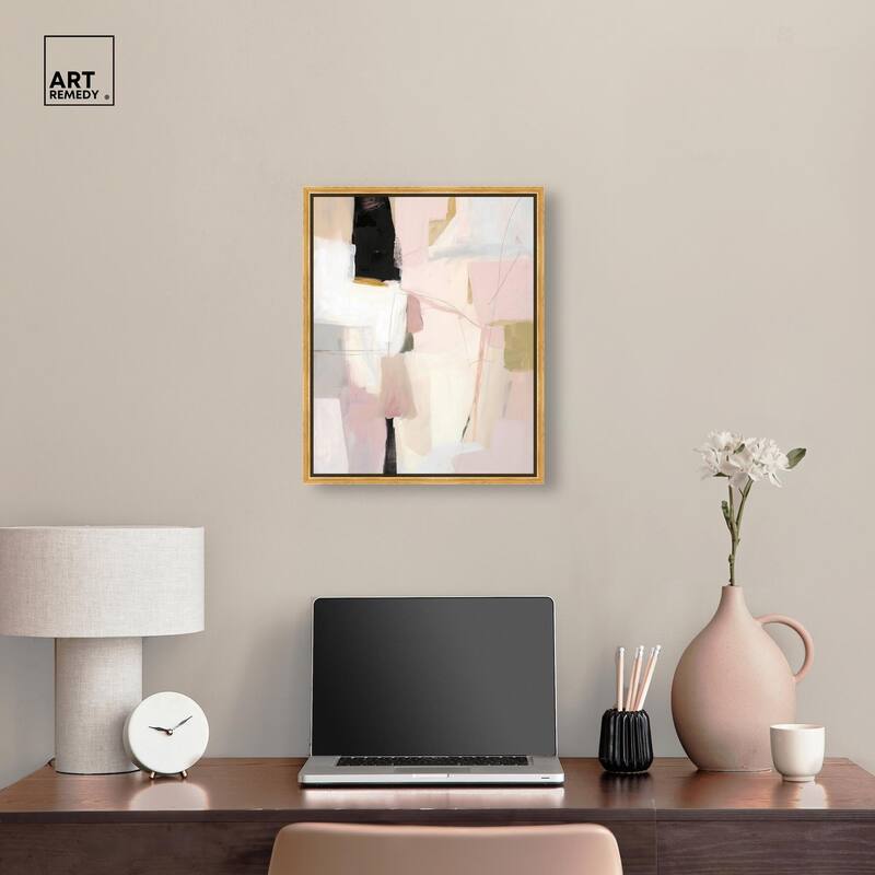 Pistachio Pink I Canvas by Art Remedy
