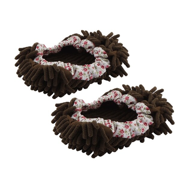 Pair House Floor Polishing Dusting Cleaning Foot Socks Shoes Mop