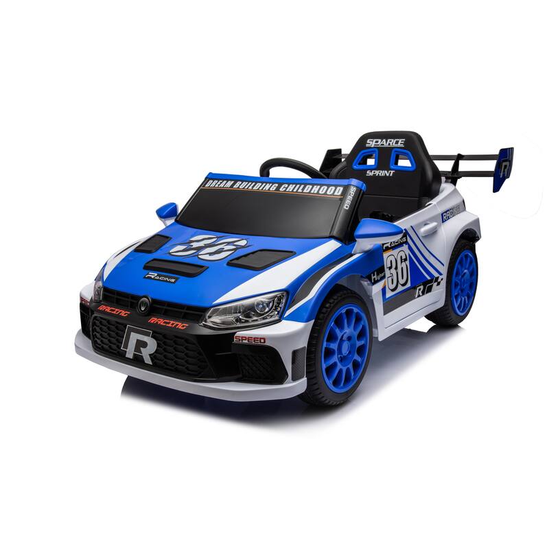 12V Kids Ride-On Car with Remote Control, Dual Drive 20W Motors, Music & Lights, Safety Belt, 4-Wheel Suspension, for Ages 5-8