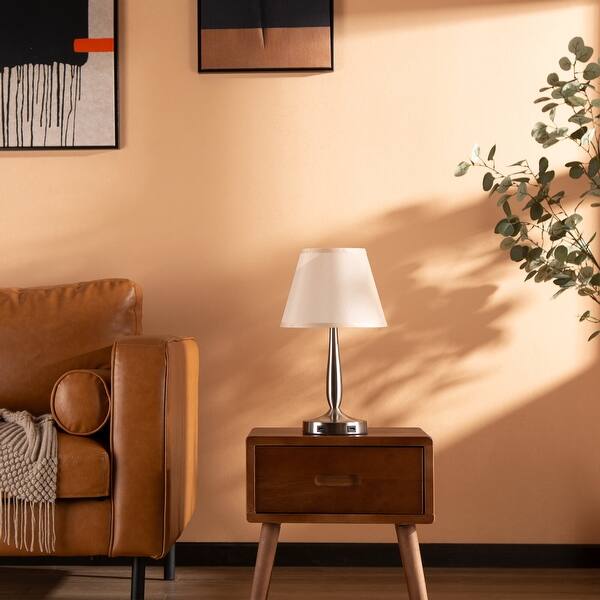 Zenvida Table Lamp 3 Way Dimmable Bedside Touch Lamp With Usb Ports Led Bulb On Sale Overstock 33922285