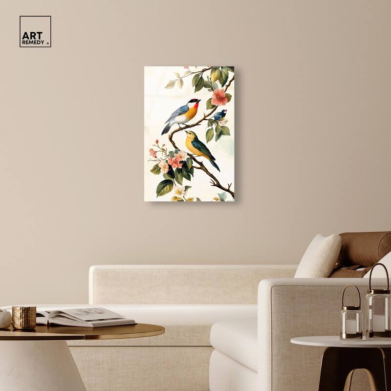 Colorful Perch Acrylic by Art Remedy, Ready to Hang
