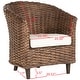 preview thumbnail 12 of 10, SAFAVIEH Omni Rattan Barrel Chair with Cushion - 29.1" x 27.2" x 32.7"