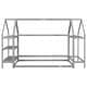 preview thumbnail 14 of 39, Kids bedroom set Twin size wood house bed with storage shelf and hanger