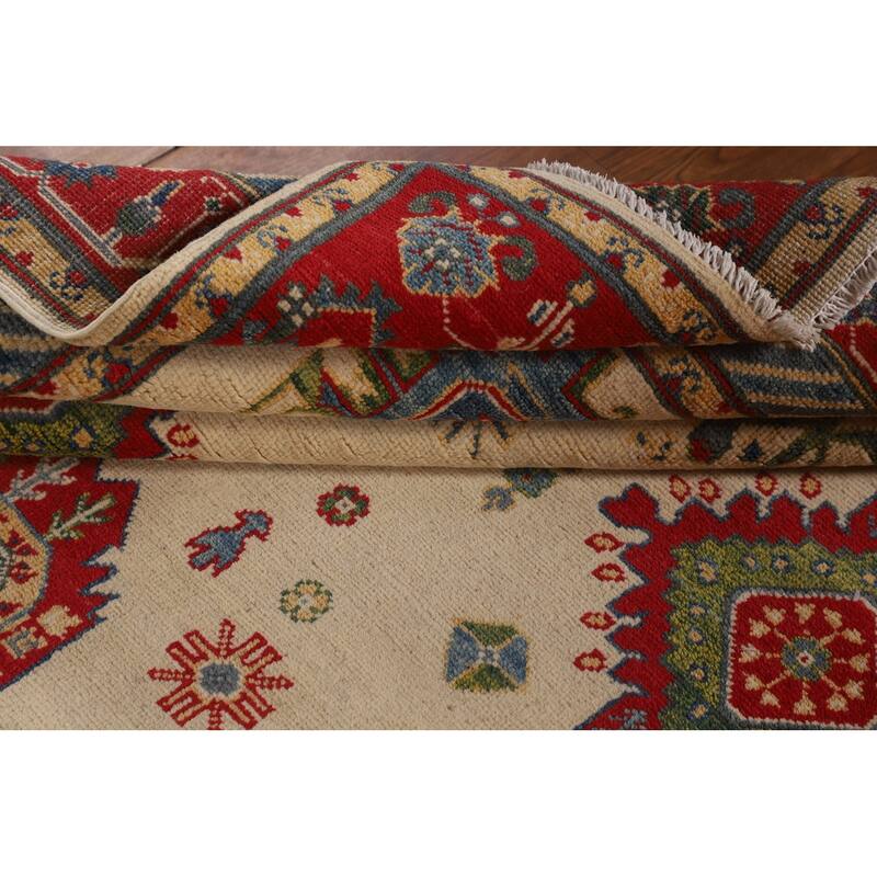 Kazak Oriental Area Rug Handmade Living Room Wool Carpet - 5'9" x 8'0"