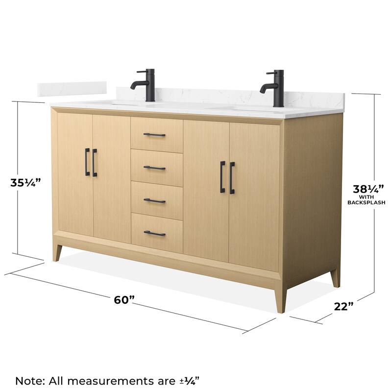 Wyndham Collection WCH7575-60D-VCA-MXX Janna 60" Free Standing Double