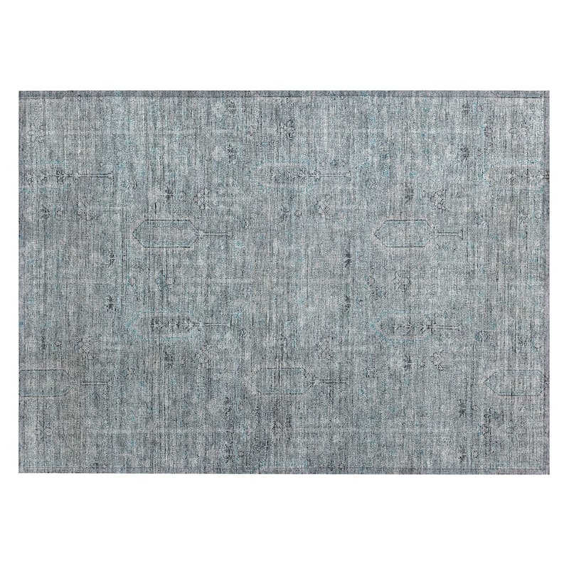 Machine Washable Indoor/ Outdoor Chantille Traditional Distressed Rug
