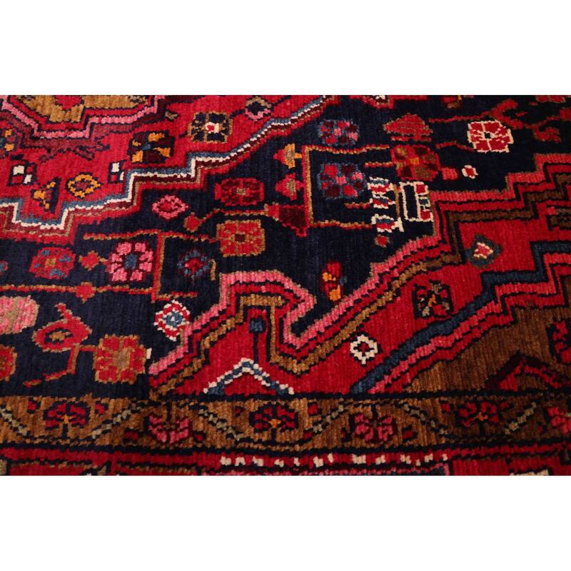 ECARPETGALLERY Hand-knotted Anatolian Dark Navy, Red Wool Rug - 4'6 x 7'4