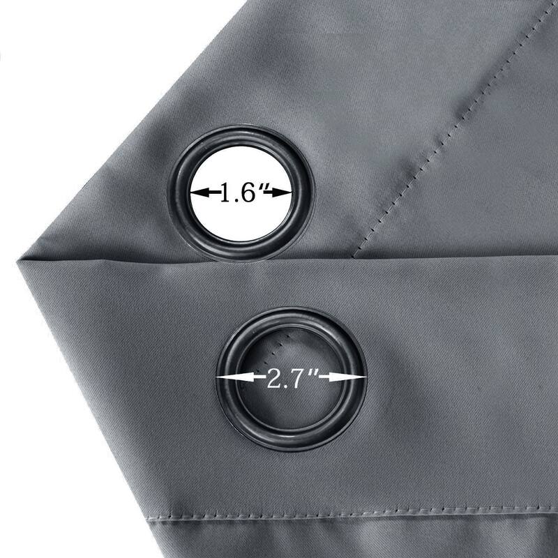 Pro Space Extra Wide Waterproof Outdoor Blackout Grommet Top Curtain (1 Panel)