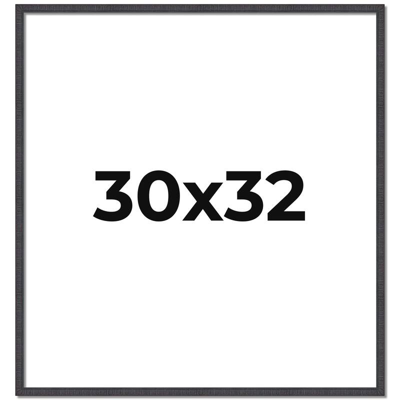 30x32 Frame Brown Solid Wood Picture Frame - Complete Modern Photo