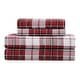 preview thumbnail 58 of 69, Truly Soft Printed and Solid Cotton Flannel 4 Piece Sheet Set Holiday Plaid - Full