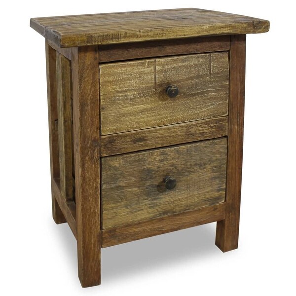 Reclaimed wood bedside table top