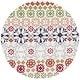 preview thumbnail 15 of 17, SAFAVIEH Handmade Wyndham Reinolde Modern Wool Rug 5' Round - Ivory/Multi - Round