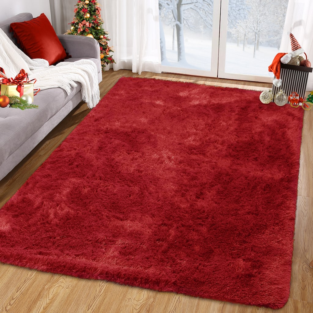 Garvee Modern Shag Fluffy Area Rug