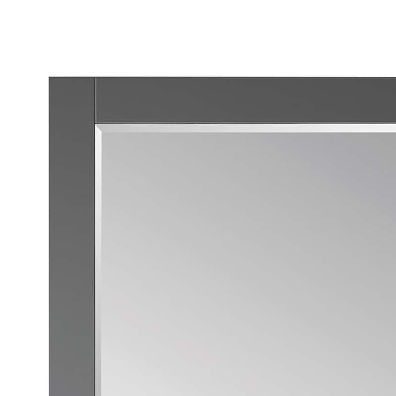 Altair Ivy Rectangular Bathroom Wood Framed Wall Mirror