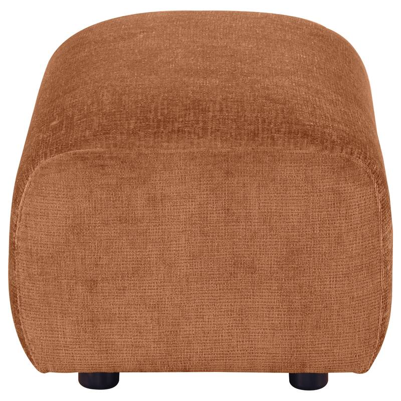 Burnett Chenille Upholstered Ottoman
