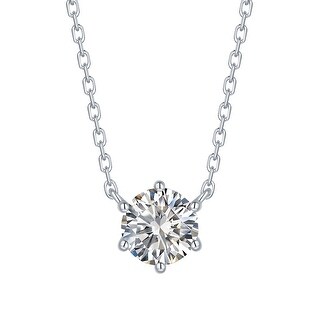 Smiling Rocks 0.57Ct G-H/VS1 Lab Grown Diamond 6-Prong Solitaire Necklace