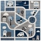 preview thumbnail 41 of 63, SAFAVIEH Carousel Kids Lumnie Neighborhood Rug 6'7" Square - Grey/Blue