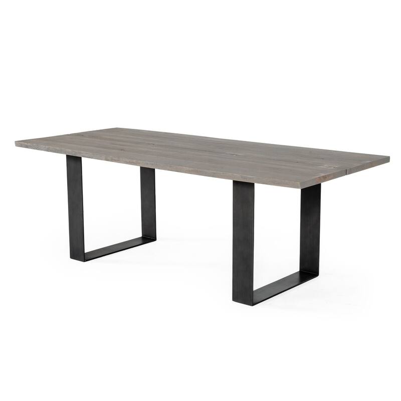 Modrest Murphy Modern Grey Aged Oak Dining Table