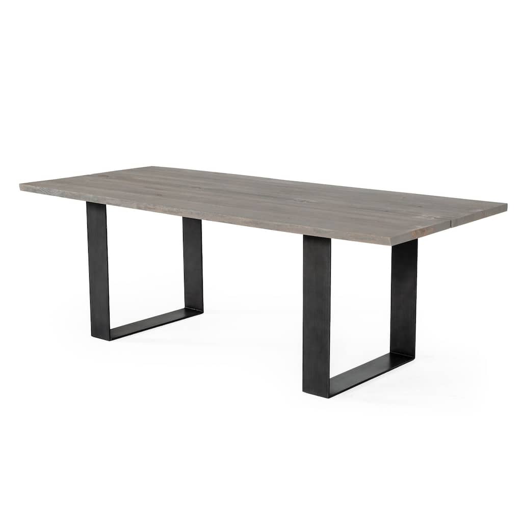 Modrest Murphy Modern Grey Aged Oak Dining Table