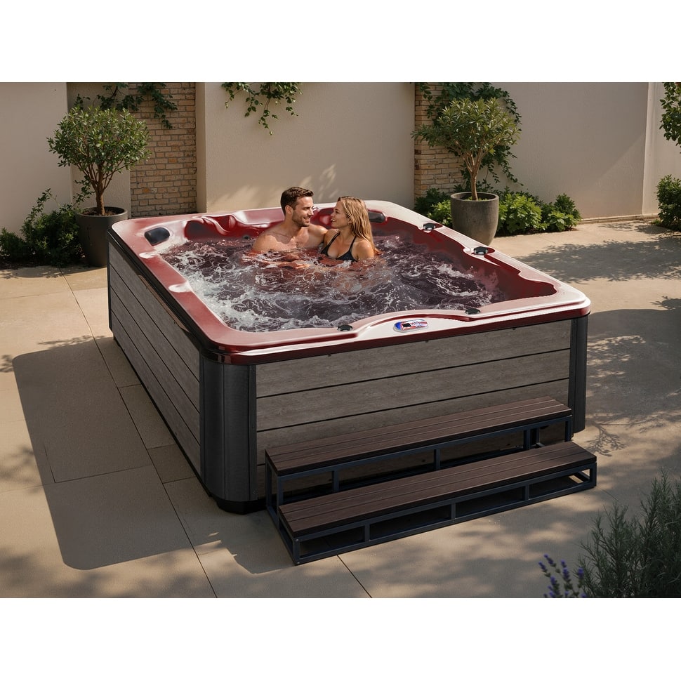 American Spas 6-Person 40-Jet Premium Acrylic Lounger Spa Standard Hot Tub with Ozonator and 5.5kW Heater