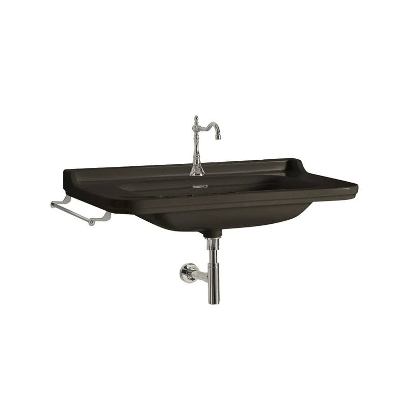 WS Bath Collections Waldorf 4141K4.01 Waldorf 31-1/2" Rectangular - Glossy Black