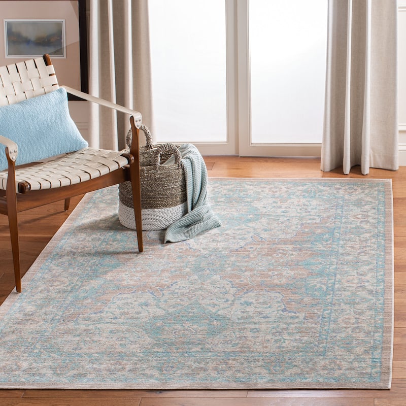 SAFAVIEH Windsor Arberie Shabby Chic Oriental Polyester Rug