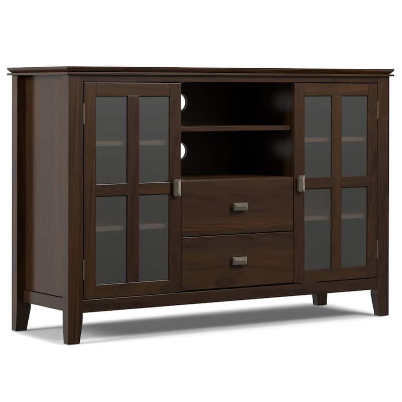 WYNDENHALL Stratford 53-inch Solid Wood TV Media Stand - 53 inch wide