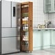 preview thumbnail 21 of 27, Roomfitters 7 Tier Pull Out Pantry Cabinet Slim Side Storage Tower Mobile Kitchen Cart Rolling Gap Organizer
