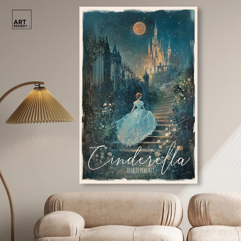 Classic Cinderella Canvas by Art Remedy, Gallery Wrapped
