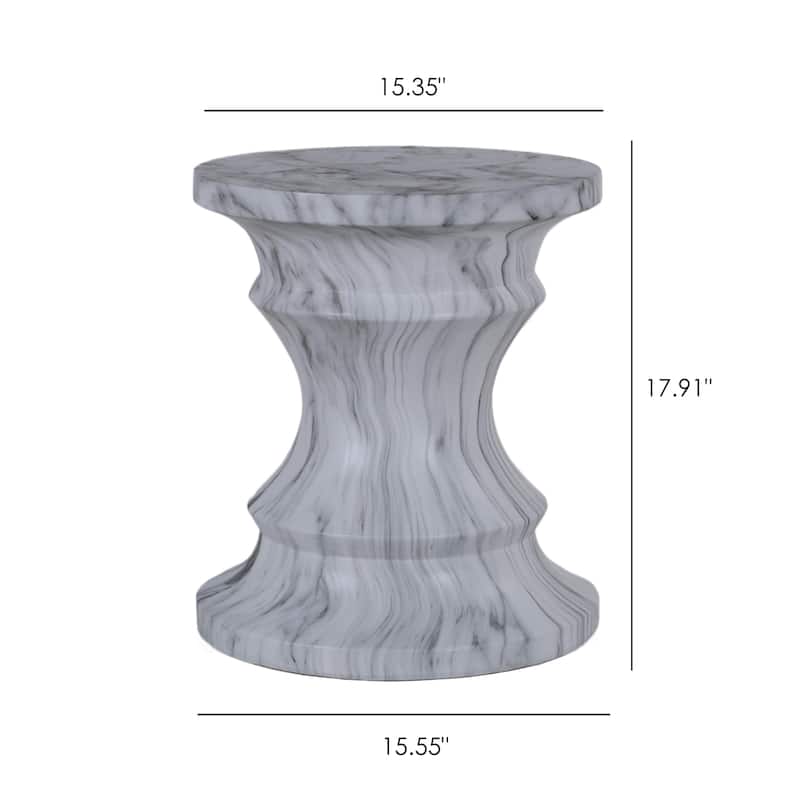 Cement Outdoor End Tables for Patio